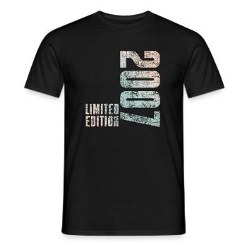 Limited Edition 2007 18th Birthday Gift - Men's T-Shirt - black - Front - AI Model Male 178 light (178cm)