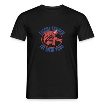 Conception de dictons de pêche - parfait pour les vrais pêcheurs - T-shirt homme - noir - Devant - AI Model Male 178 light (178cm)