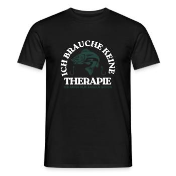 Conception de dictons de pêche - parfait pour les vrais pêcheurs - T-shirt homme - noir - Devant - AI Model Male 178 light (178cm)