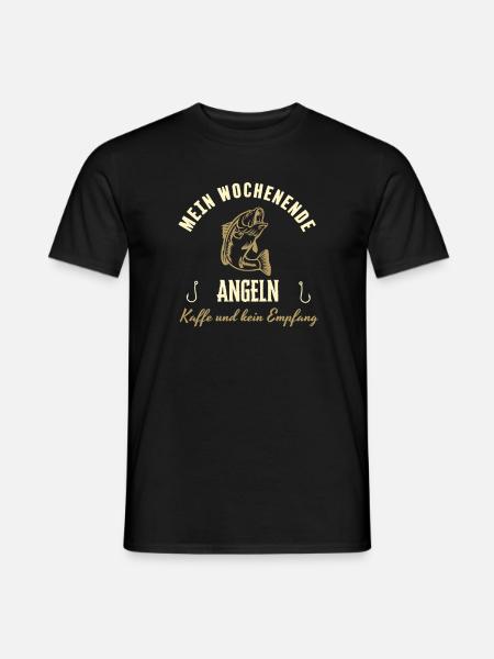 Angeln Sprüche Design – Perfekt für echte Fischer - Männer T-Shirt - Schwarz