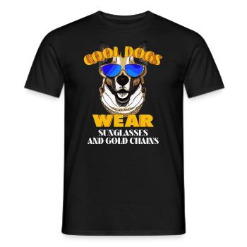 Funny dog lover saying - Men's T-Shirt - black - Front - AI Model Male 178 light (178cm)