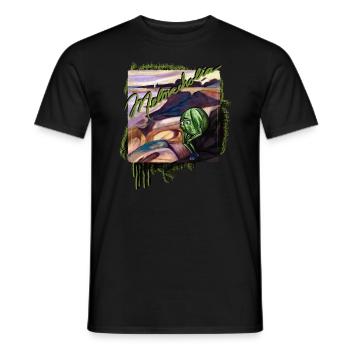 "Meloncholia" - Männer T-Shirt - Schwarz - Vorne - AI Model Male 178 light (178cm)
