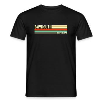 Retro Vintage Bayreuth - Männer T-Shirt - Schwarz - Vorne - AI Model Male 178 light (178cm)