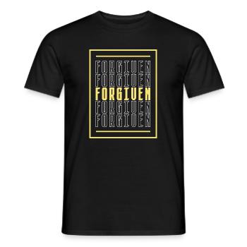 pardonné - T-shirt homme - noir - Devant - AI Model Male 178 light (178cm)