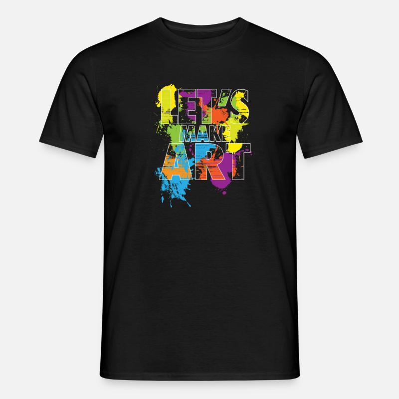 Kunst machen - Männer T-Shirt - Schwarz