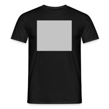 Forme grise carrée Idée cadeau Géométrie - T-shirt homme - noir - Devant - AI Model Male 178 light (178cm)