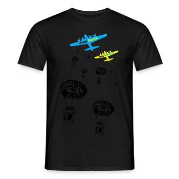 Drop beats not bombs - Men's T-Shirt - black - Front - AI Model Male 178 light (178cm)