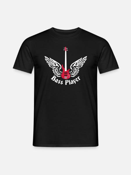 bass_guitar_072011_f_2c - Men's T-Shirt - black