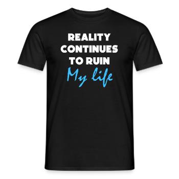 Citations drôles Citation Humour cadeau Graphique - T-shirt homme - noir - Devant - AI Model Male 178 light (178cm)