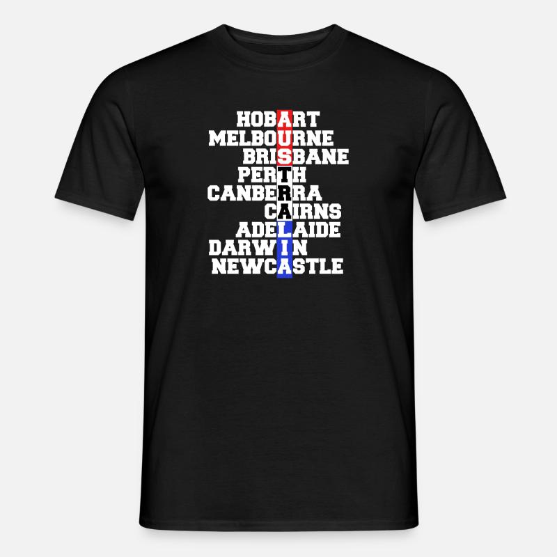 AUSTRALIA - Männer T-Shirt - Schwarz