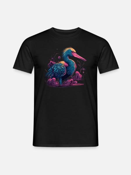 Pelican Bird Waterfowl - Men's T-Shirt - black