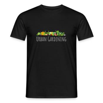Urban Gardening Design - Dein grünes Statement - Männer T-Shirt - Schwarz - Vorne - AI Model Male 178 light (178cm)
