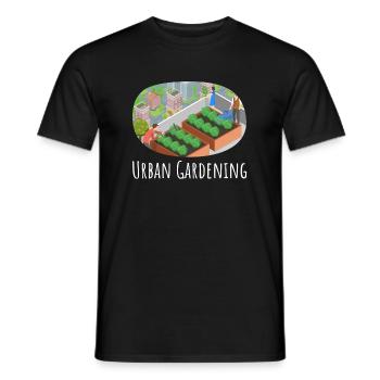 Urban Gardening Design - Dein grünes Statement - Männer T-Shirt - Schwarz - Vorne - AI Model Male 178 light (178cm)