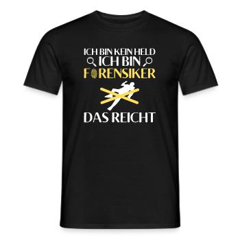 Forensic Design- Perfect for Forensic Science Fans - Men's T-Shirt - black - Front - AI Model Male 178 light (178cm)