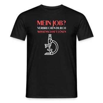 Forensic Design- Perfect for Forensic Science Fans - Men's T-Shirt - black - Front - AI Model Male 178 light (178cm)
