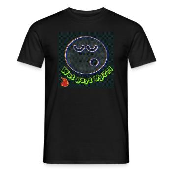 Wat gayt Up??! - Image - 2023 - T-shirt homme - noir - Devant - AI Model Male 178 light (178cm)