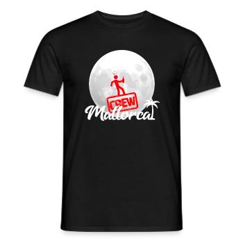 Mallorca crew - Men's T-Shirt - black - Front - AI Model Male 178 light (178cm)