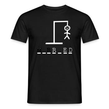 Pendu assassiné - T-shirt homme - noir - Devant - AI Model Male 178 light (178cm)