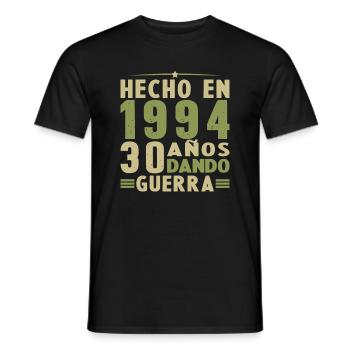 Hergestellt im Jahr 1994. Geschenk zum 30. Geburtstag - Männer T-Shirt - Schwarz - Vorne - AI Model Male 178 light (178cm)