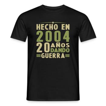 Made in 2004 20 Years Vintage Retro Birthday - Men's T-Shirt - black - Front - AI Model Male 178 light (178cm)
