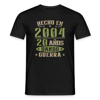 Made in 2004 20 Years Vintage Retro Birthday - Men's T-Shirt - black - Front - AI Model Male 178 light (178cm)