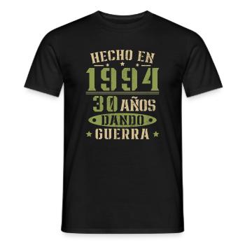 Hergestellt im Jahr 1994. Geschenk zum 30. Geburtstag - Männer T-Shirt - Schwarz - Vorne - AI Model Male 178 light (178cm)