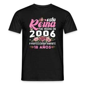 18 Jahre altes Geburtstagsgeschenk Frau Made in 2006 - Männer T-Shirt - Schwarz - Vorne - AI Model Male 178 light (178cm)