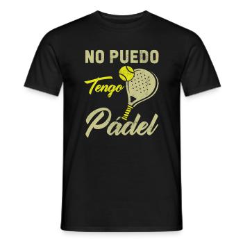 I can't have paddle padel padel athletes - Men's T-Shirt - black - Front - AI Model Male 178 light (178cm)