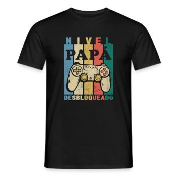 Papa Praktikant Lustig Zukunft Papa Ad Em - Männer T-Shirt - Schwarz - Vorne - AI Model Male 178 light (178cm)