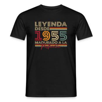 Legende seit 1955 Geburtstagsgeschenk - Männer T-Shirt - Schwarz - Vorne - AI Model Male 178 light (178cm)
