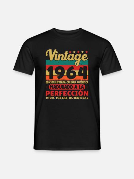 Vinatge 1964 Birthday Gift - Men's T-Shirt - black