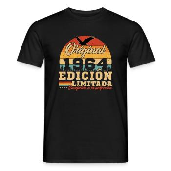 Cadeau d'anniversaire Vinatge 1964 - T-shirt homme - noir - Devant - AI Model Male 178 light (178cm)