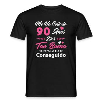 Es hat mich 90 Jahre gekostet 90 Geburtstag Frauen - Männer T-Shirt - Schwarz - Vorne - AI Model Male 178 light (178cm)