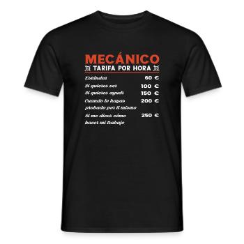 Mechanic Hourly Rate Garage - Men's T-Shirt - black - Front - AI Model Male 178 light (178cm)