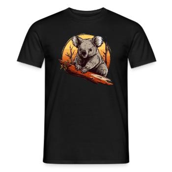 Koala Cute Koala Bear Baby - Men's T-Shirt - black - Front - AI Model Male 178 light (178cm)