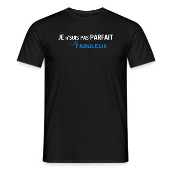 Pas Parfait mais Fabuleux 2 - T-shirt homme - noir - Devant - AI Model Male 178 light (178cm)