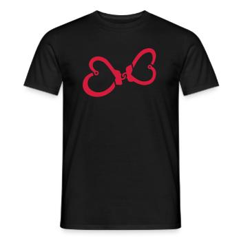 Heart bells - Men's T-Shirt - black - Front - AI Model Male 178 light (178cm)