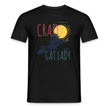 Lustiges Katzenlady Motiv Geschenk - Männer T-Shirt - Schwarz - Vorne - AI Model Male 178 light (178cm)