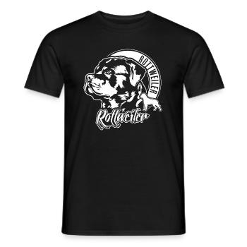 ROTTWEILER Portrait de chien IGP Chiens de sport - T-shirt homme - noir - Devant - AI Model Male 178 light (178cm)