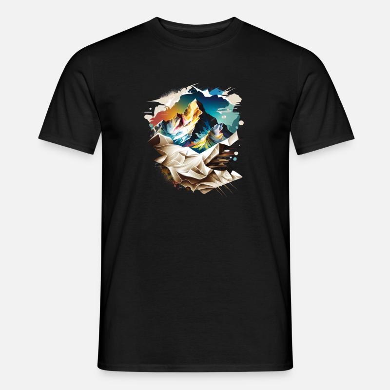 Mount Blanc - Männer T-Shirt - Schwarz