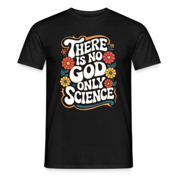 Atheismus Atheist Anti-Religion Agnostiker - Männer T-Shirt - Schwarz - Vorne - AI Model Male 178 light (178cm)