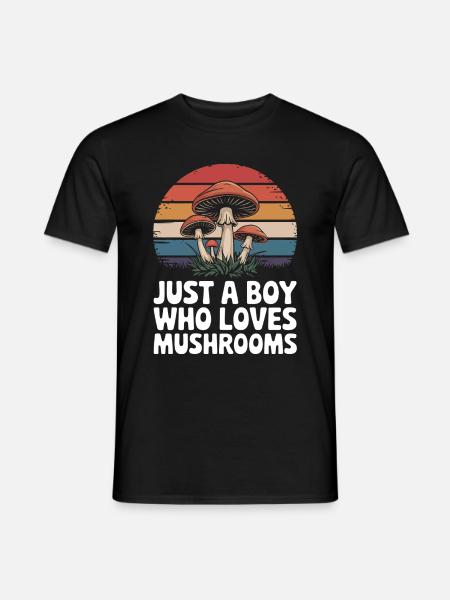 Champignons Champignons Champignon Champignon - T-shirt homme - noir