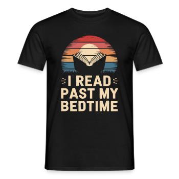 Bücher Buch lesen Bücherei Bibliothek Bücherwurm - Männer T-Shirt - Schwarz - Vorne - AI Model Male 178 light (178cm)