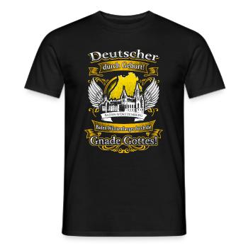 Stolzer Baden-Württemberger – Heimat und Tradition - Männer T-Shirt - Schwarz - Vorne - AI Model Male 178 light (178cm)
