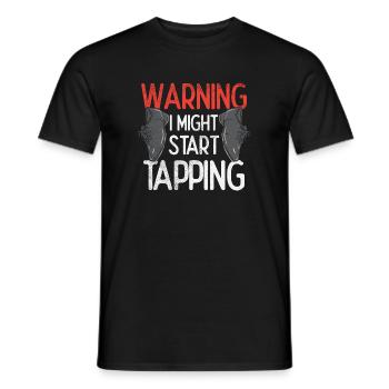 Stepptanz - Männer T-Shirt - Schwarz - Vorne - AI Model Male 178 light (178cm)