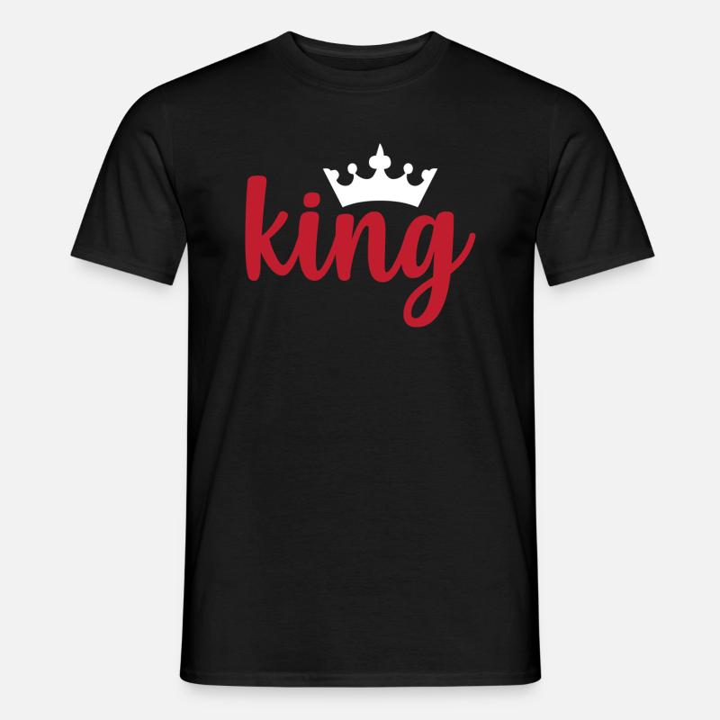 King - Männer T-Shirt - Schwarz