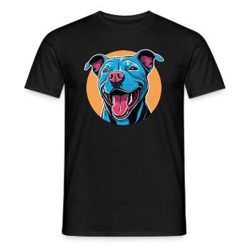 Chien qui rit - T-shirt homme - noir - Devant - AI Model Male 178 light (178cm)