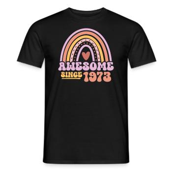 Großartig seit 1973 - Retro Vintage Geburtstag - Männer T-Shirt - Schwarz - Vorne - AI Model Male 178 light (178cm)