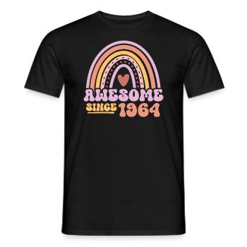 Great since 1964 Retro Vintage Birthday - Men's T-Shirt - black - Front - AI Model Male 178 light (178cm)