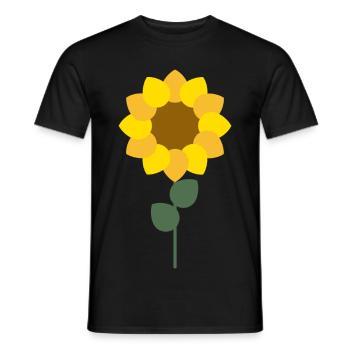 tournesol - T-shirt homme - noir - Devant - AI Model Male 178 light (178cm)